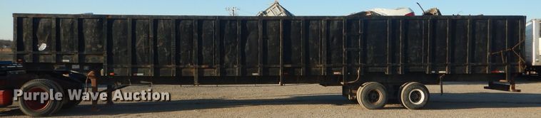 image for item DH6254 1986 Gooseneck 86-40X8-0 scrap trailer