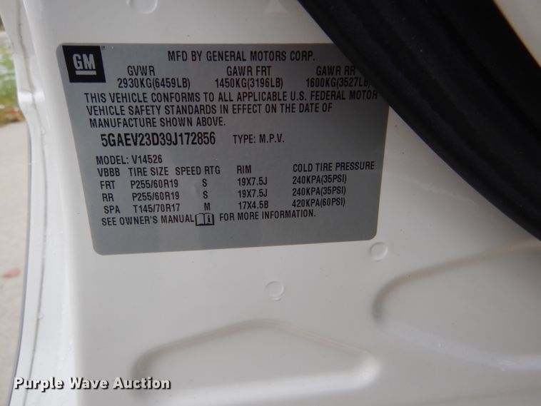 image for item DI2661 2009 Buick Enclave CXL SUV