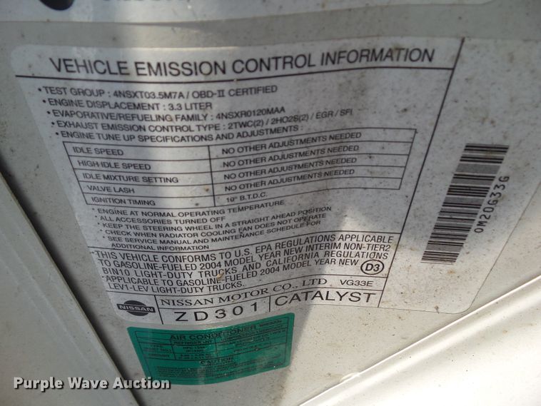 image for item EM9860 2004 Nissan Xterra SE SUV