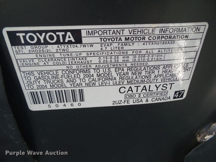 image for item EM9894 2004 Toyota Tundra Double Cab pickup truck