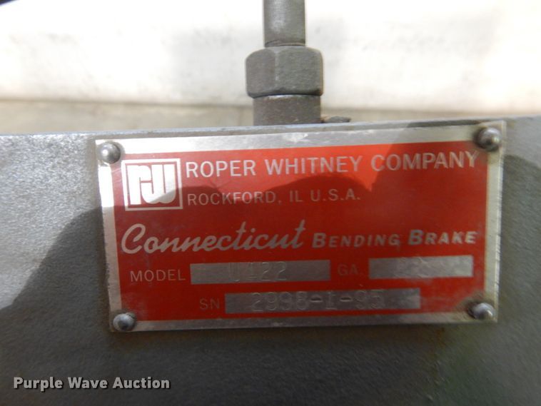 image for item FU9078 Roper Whitney U422 metal brake