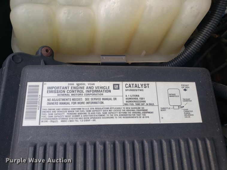 image for item GA9358 2006 Chevrolet Silverado 2500HD Ext. Cab pickup truck