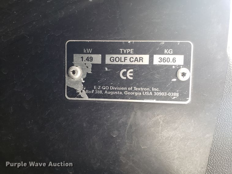 image for item GA9359 Ez-go golf cart