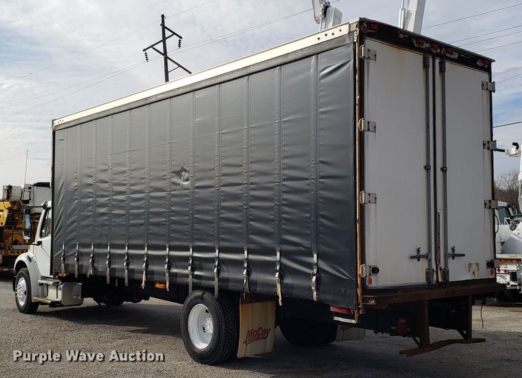image for item GA9369 2009 Freightliner Business Class M2 side curtain box truck