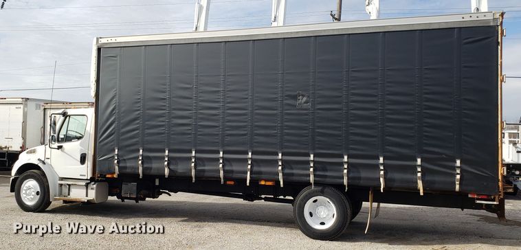 image for item GA9369 2009 Freightliner Business Class M2 side curtain box truck