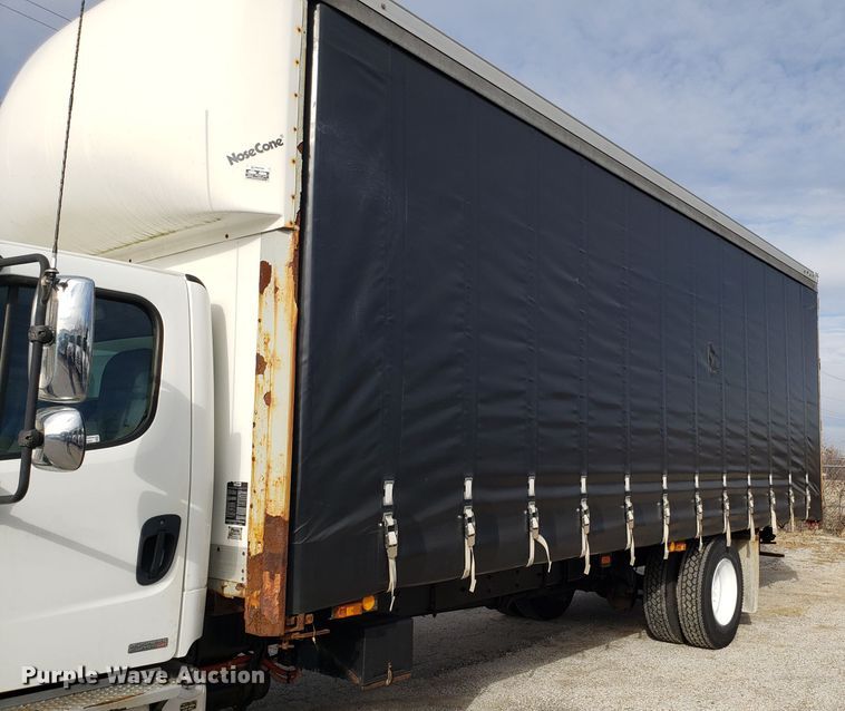 image for item GA9369 2009 Freightliner Business Class M2 side curtain box truck