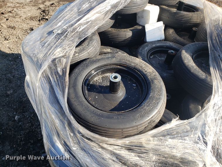 image for item GA9376 Approximately 60 Carlisle wheelbarrow tires and wheels