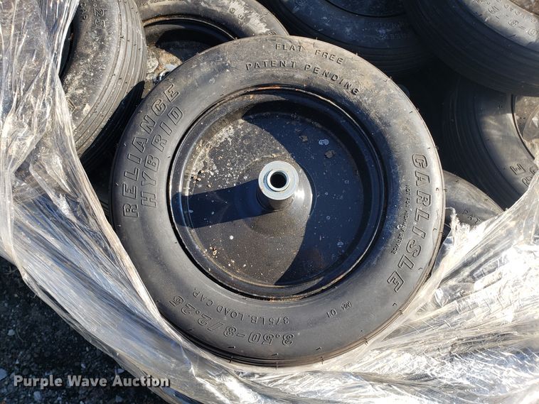 image for item GA9376 Approximately 60 Carlisle wheelbarrow tires and wheels