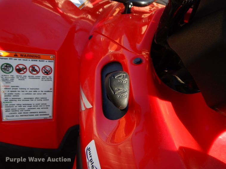 image for item GB9599 2013 Honda Rancher AT TRX420 ATV