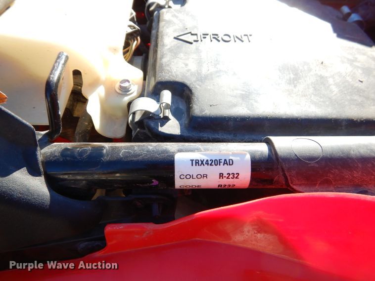 image for item GB9599 2013 Honda Rancher AT TRX420 ATV