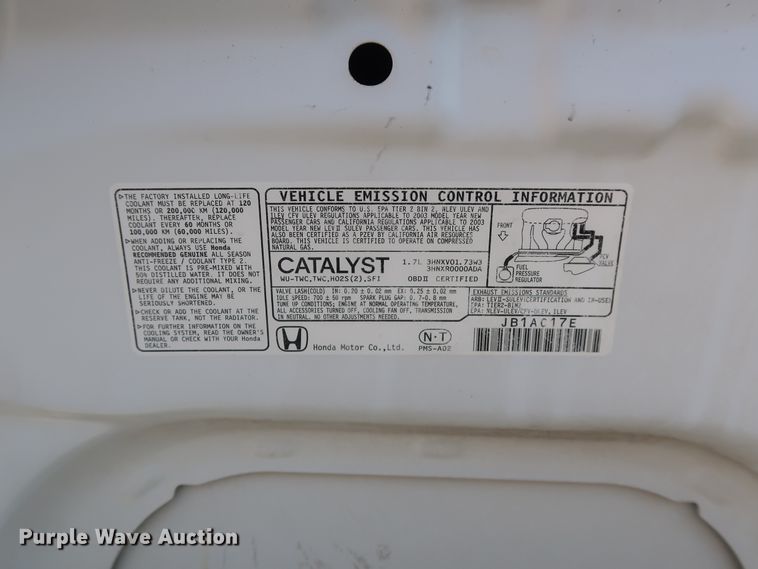 image for item GD9902 2003 Honda Civic GX