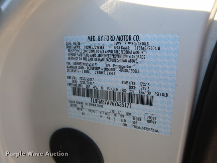 image for item GD9904 2006 Lincoln LS