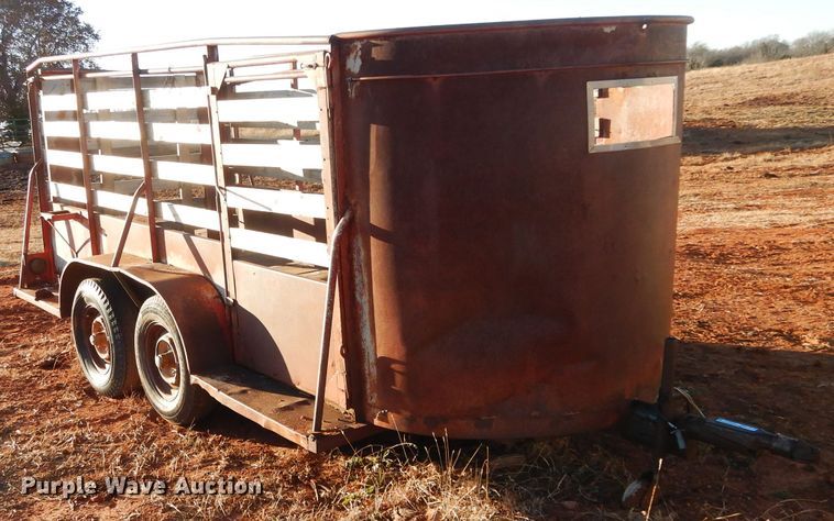 image for item GF9973 Shop built livestock trailer