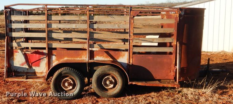 image for item GF9973 Shop built livestock trailer