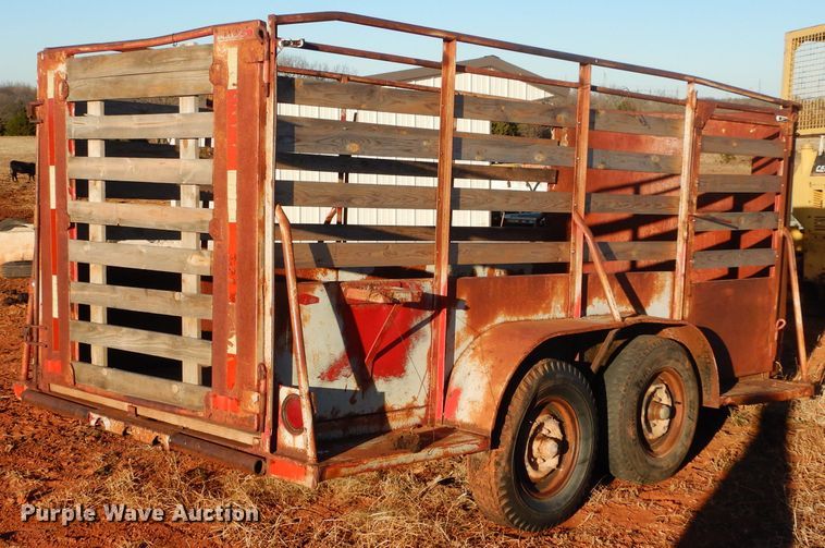 image for item GF9973 Shop built livestock trailer