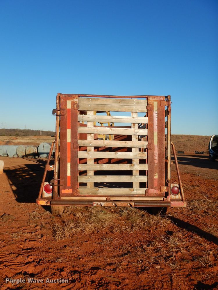 image for item GF9973 Shop built livestock trailer