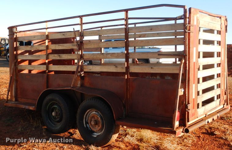 image for item GF9973 Shop built livestock trailer