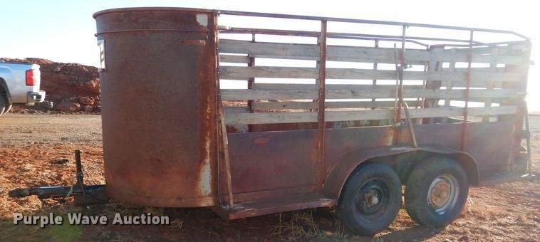 image for item GF9973 Shop built livestock trailer