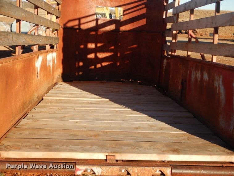 image for item GF9973 Shop built livestock trailer