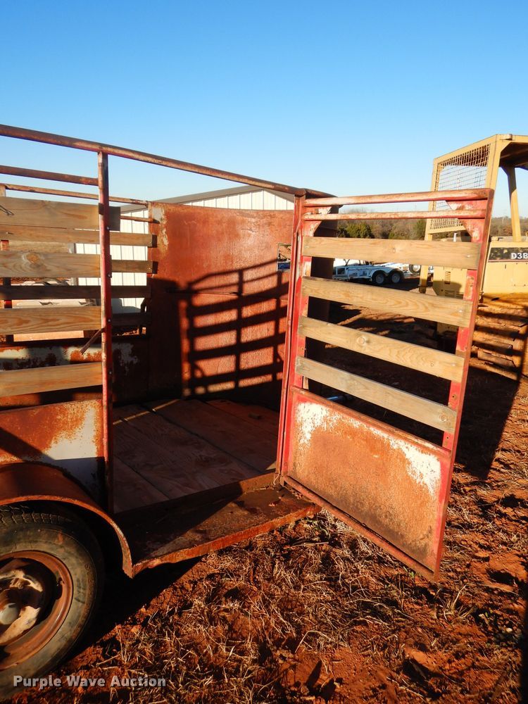 image for item GF9973 Shop built livestock trailer