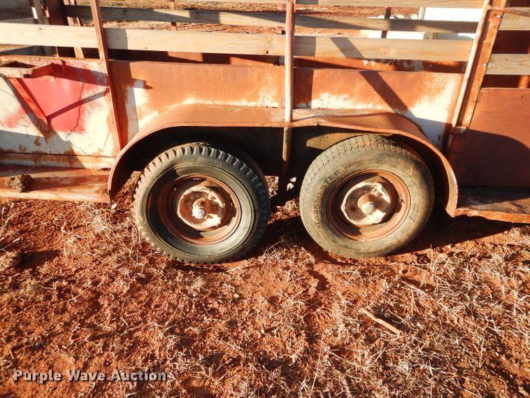image for item GF9973 Shop built livestock trailer