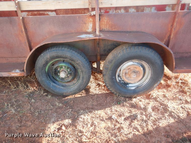 image for item GF9973 Shop built livestock trailer