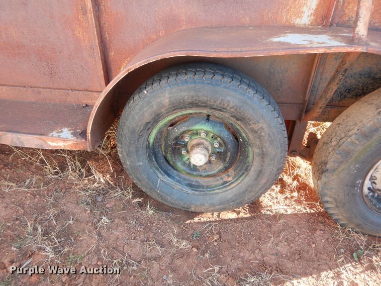 image for item GF9973 Shop built livestock trailer