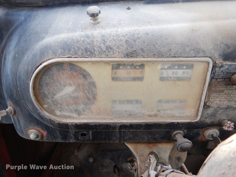 image for item GF9986 1950 Ford F6 dump flatbed truck