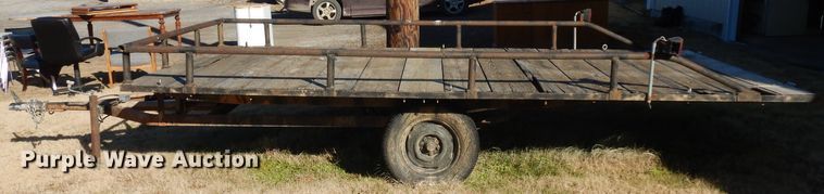 image for item GJ9144 Shop built tilt deck utility trailer