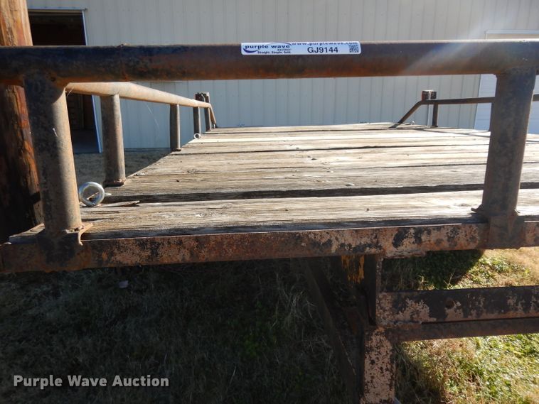 image for item GJ9144 Shop built tilt deck utility trailer