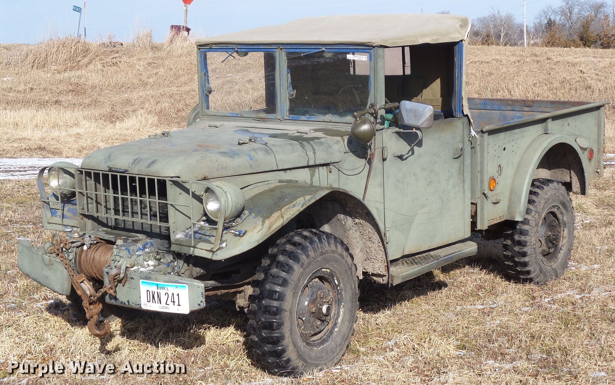1952 Dodge T245 M37 pickup truck in Chariton, IA Item EM9892 sold