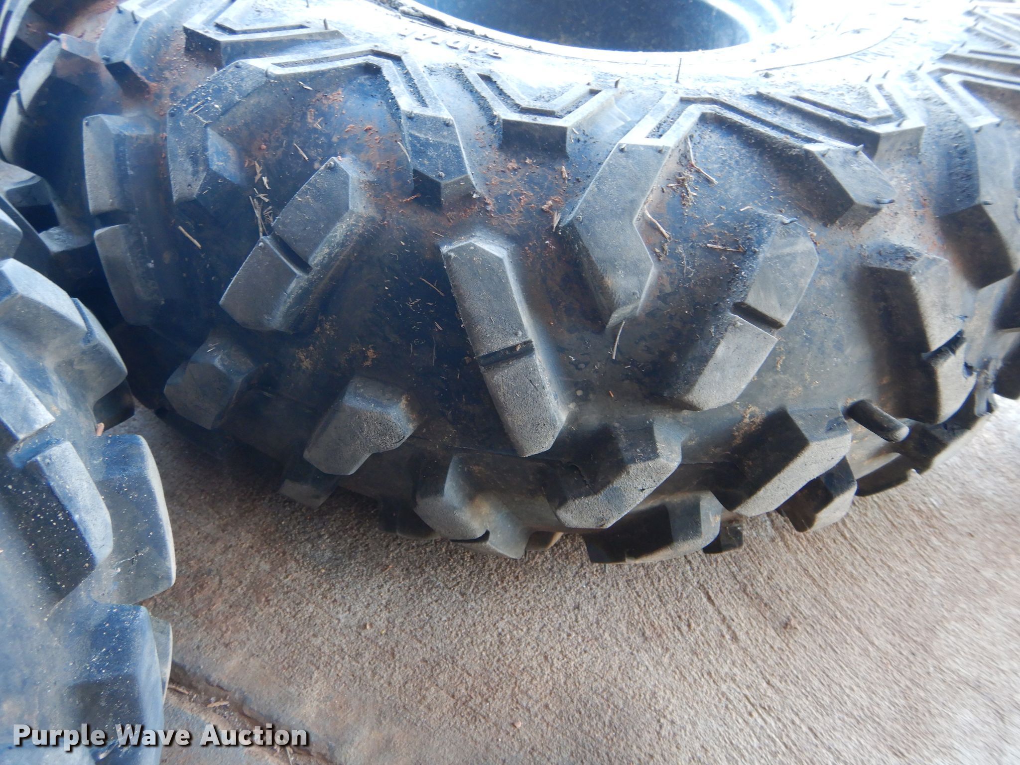 (4) 27x9.00R12 foamfilled tires and wheels in Norman, OK Item GF9991