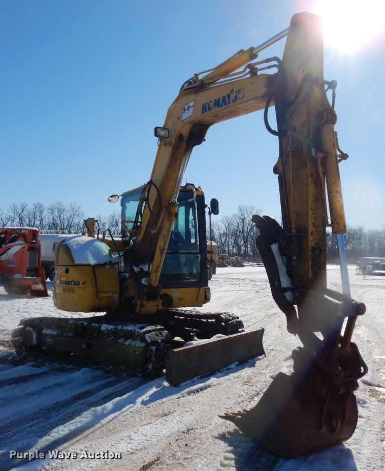 image for item DE4212 2012 Komatsu PC88MR-8 mini excavator