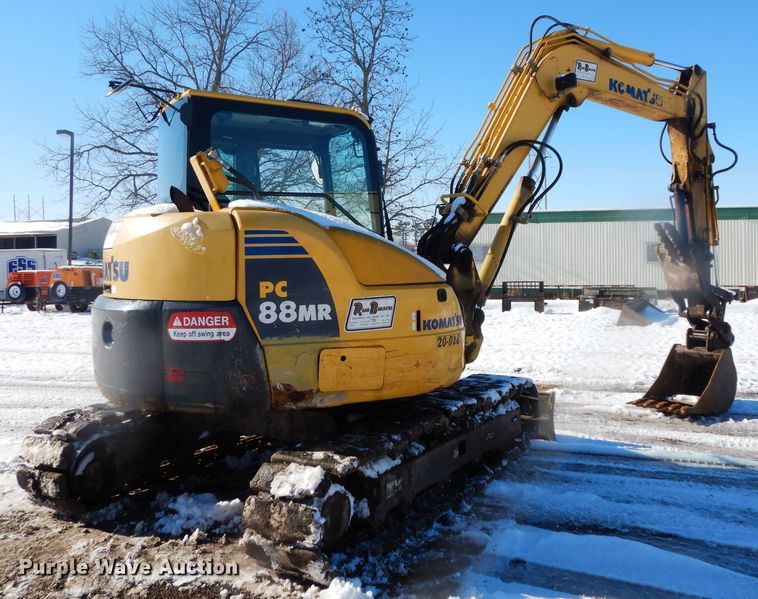 image for item DE4212 2012 Komatsu PC88MR-8 mini excavator