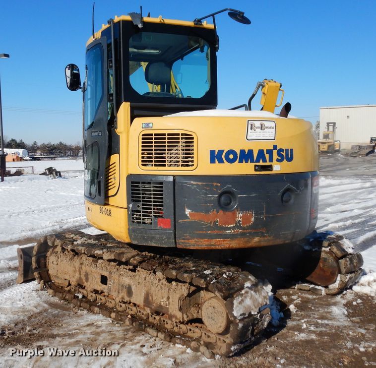 image for item DE4212 2012 Komatsu PC88MR-8 mini excavator