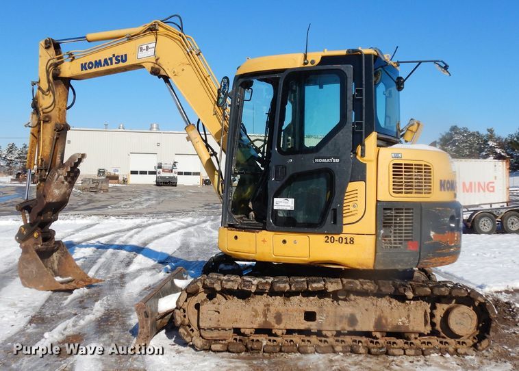 image for item DE4212 2012 Komatsu PC88MR-8 mini excavator