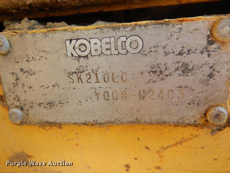 image for item DF2601 2005 Kobelco SK210LC excavator