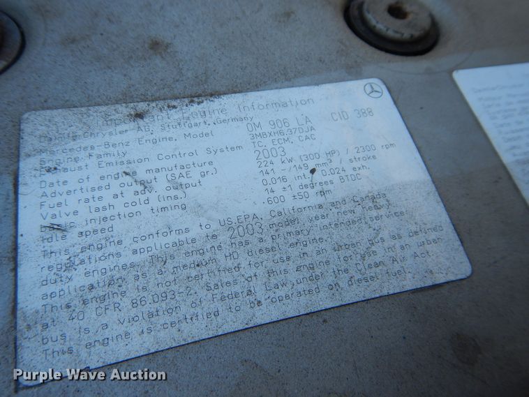 image for item DH4308 2003 Freightliner FL80 sewer jetter truck