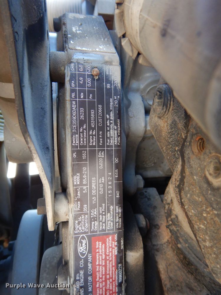 image for item DH4309 1997 Ford F800 sewer jetter truck