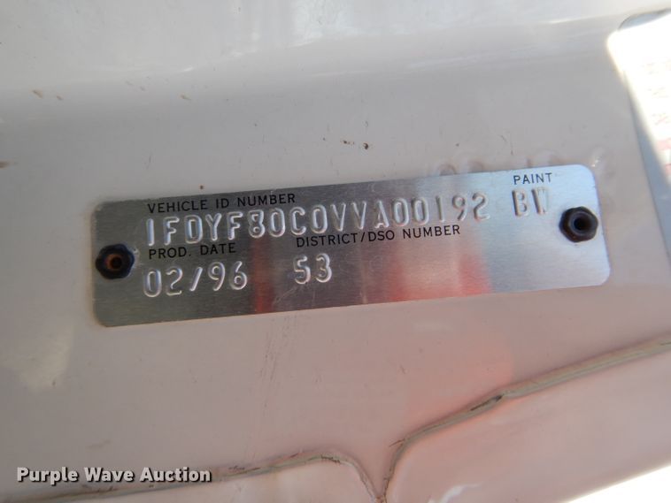 image for item DH4309 1997 Ford F800 sewer jetter truck