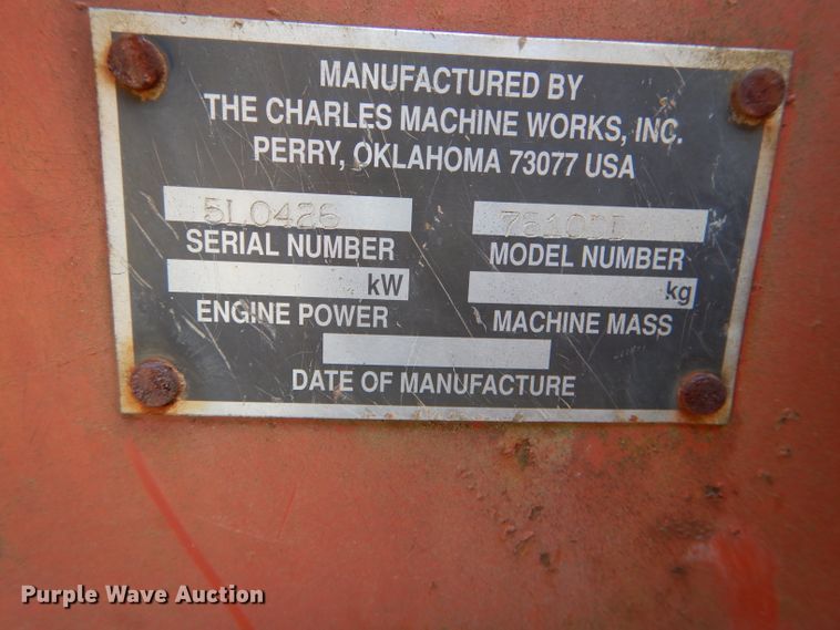 image for item DH6928 1994 Ditch Witch 7610 trencher