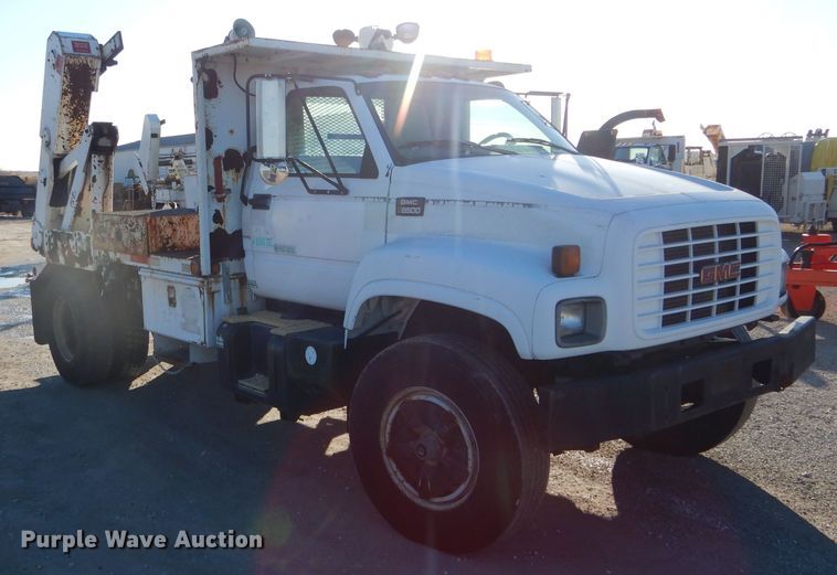 image for item DH6933 1997 GMC C8500 cable reel truck