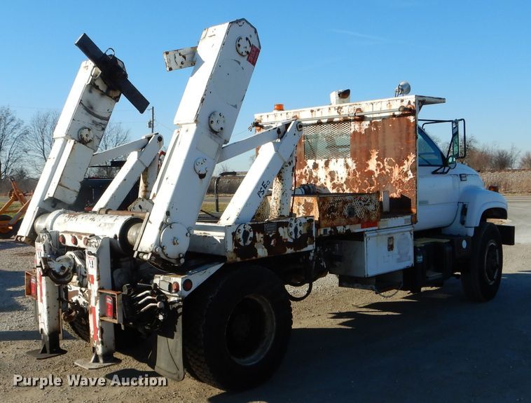 image for item DH6933 1997 GMC C8500 cable reel truck