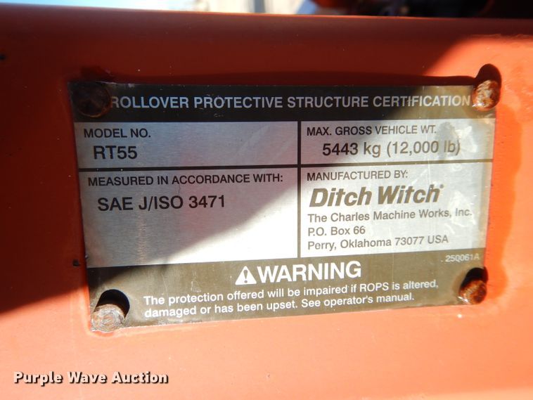 image for item DH6937 2004 Ditch Witch RT55 trencher