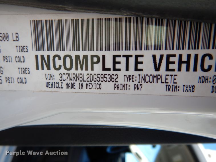 image for item DH6963 2013 Dodge Ram 5500 bucket truck