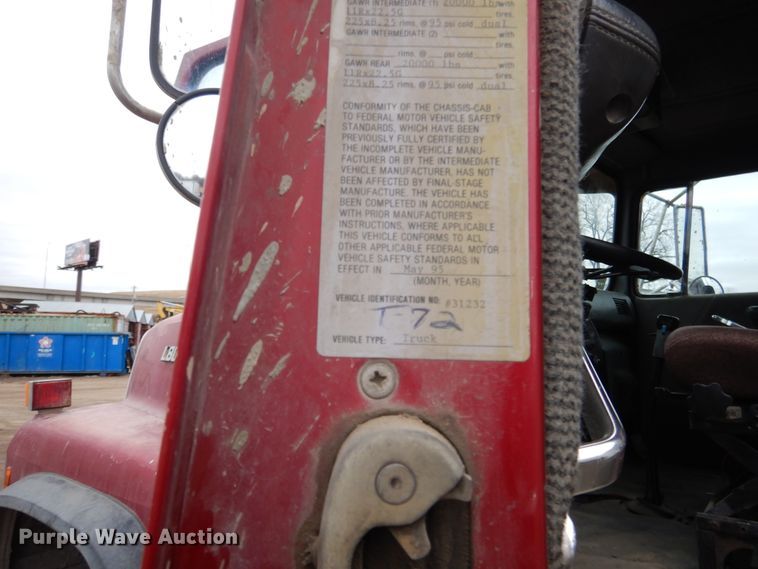 image for item EK9135 1995 Ford L8000 dump truck