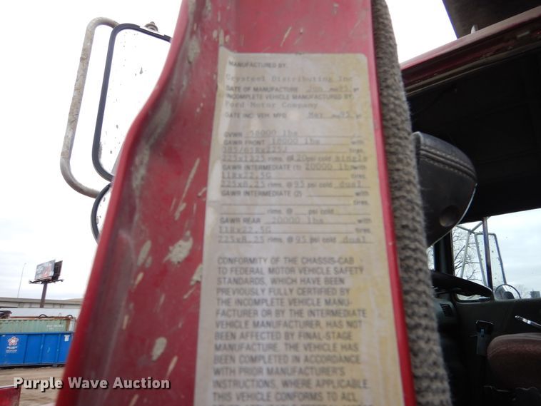 image for item EK9135 1995 Ford L8000 dump truck