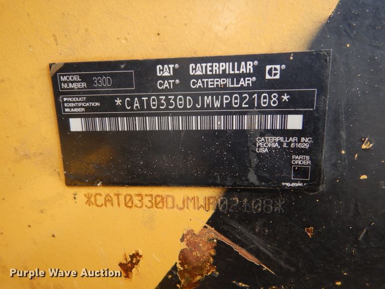 image for item FU9069 2008 Caterpillar 330D L excavator