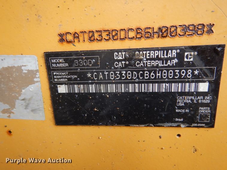 image for item FU9072 2006 Caterpillar 330D L excavator