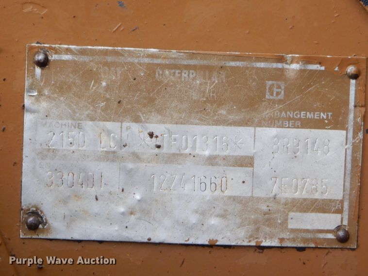 image for item GB9593 1990 Caterpillar 215D LC excavator